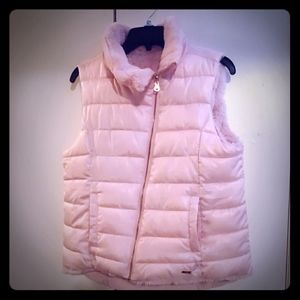 Girls Justice Pink Reversible Vest size 18/20